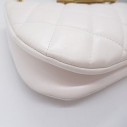 CHANEL Hobo Bag Shoulder Bag White Lambskin (sheep leather)