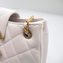 CHANEL Hobo Bag Shoulder Bag White Lambskin (sheep leather)