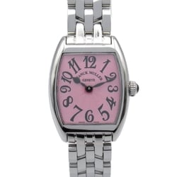 FRANCK MULLER Tonocarbex Intermidier Wrist Watch 2252QZ Quartz Pink Stainless Steel 2252QZ