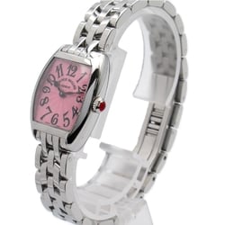 FRANCK MULLER Tonocarbex Intermidier Wrist Watch 2252QZ Quartz Pink Stainless Steel 2252QZ