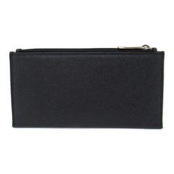 CHANEL Round long wallet Black Caviar Skin (Grained Calf)