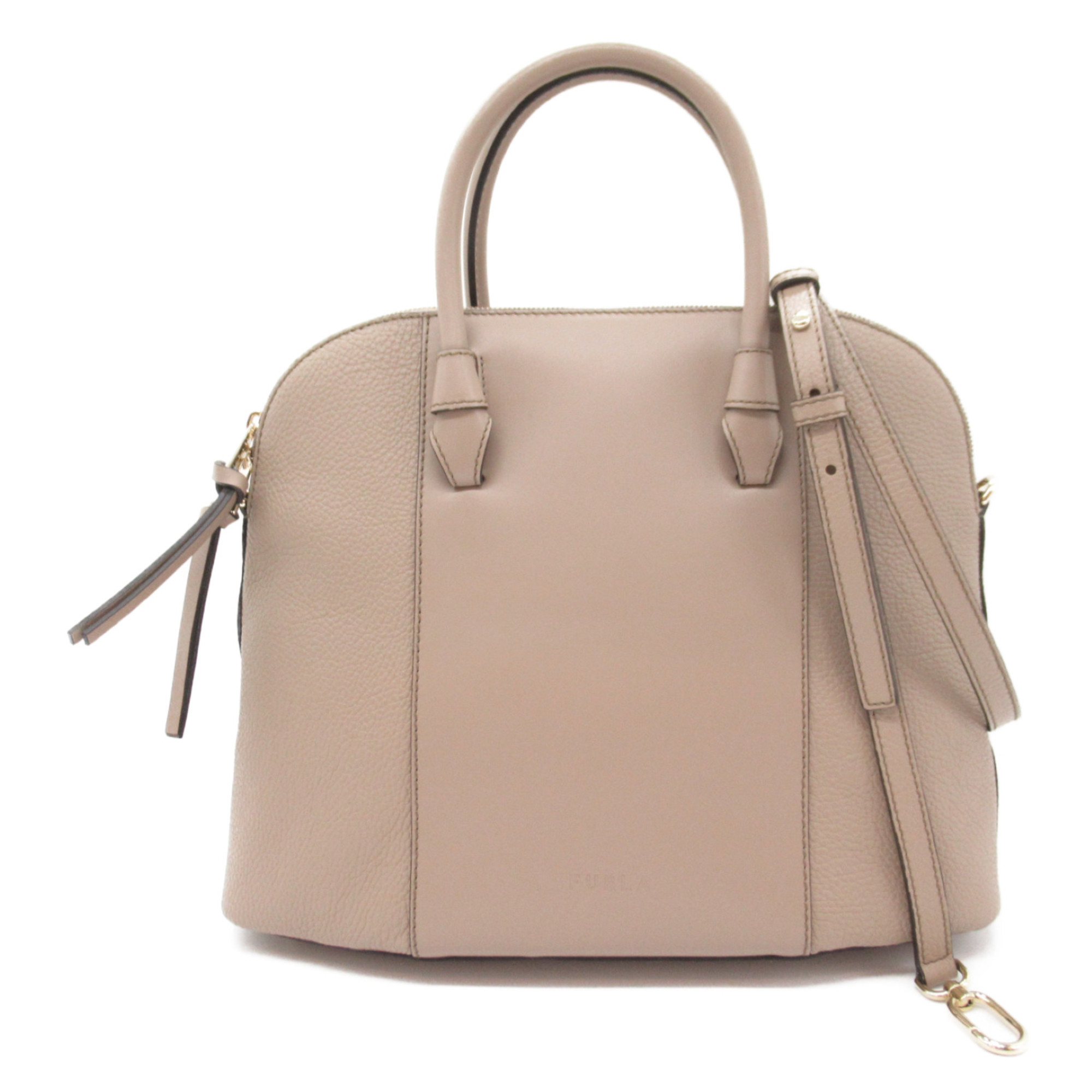 Furla Mia Stella 2way Shoulder Bag Beige leather WB00597