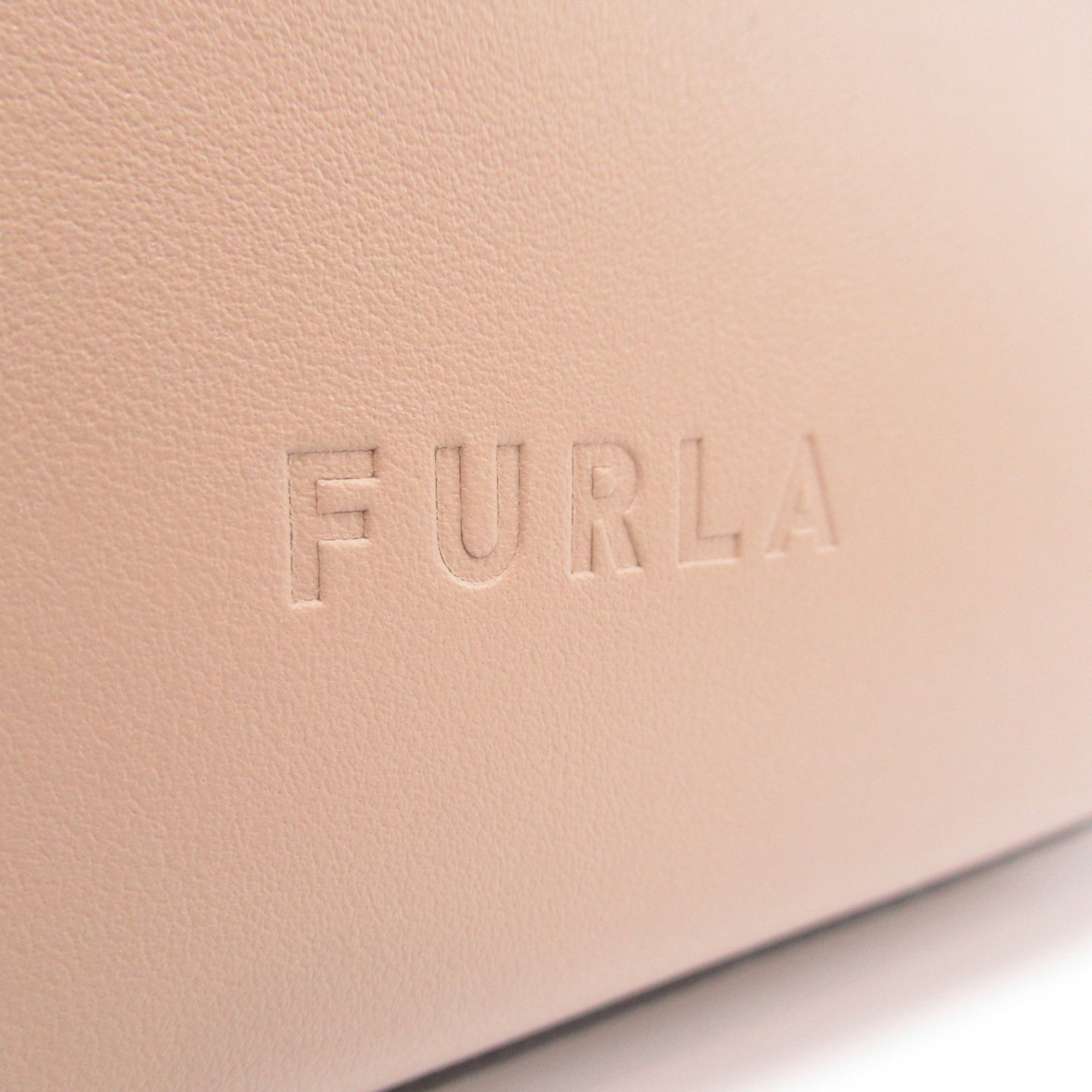 Furla Mia Stella 2way Shoulder Bag Beige leather WB00597