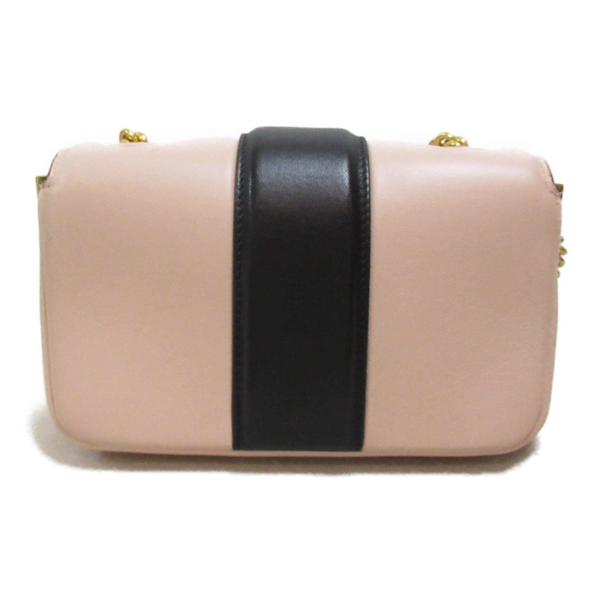 FENDI ChainShoulder Bag Pink leather