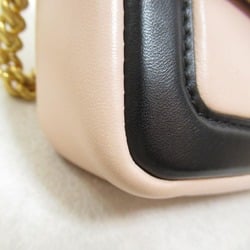 FENDI ChainShoulder Bag Pink leather