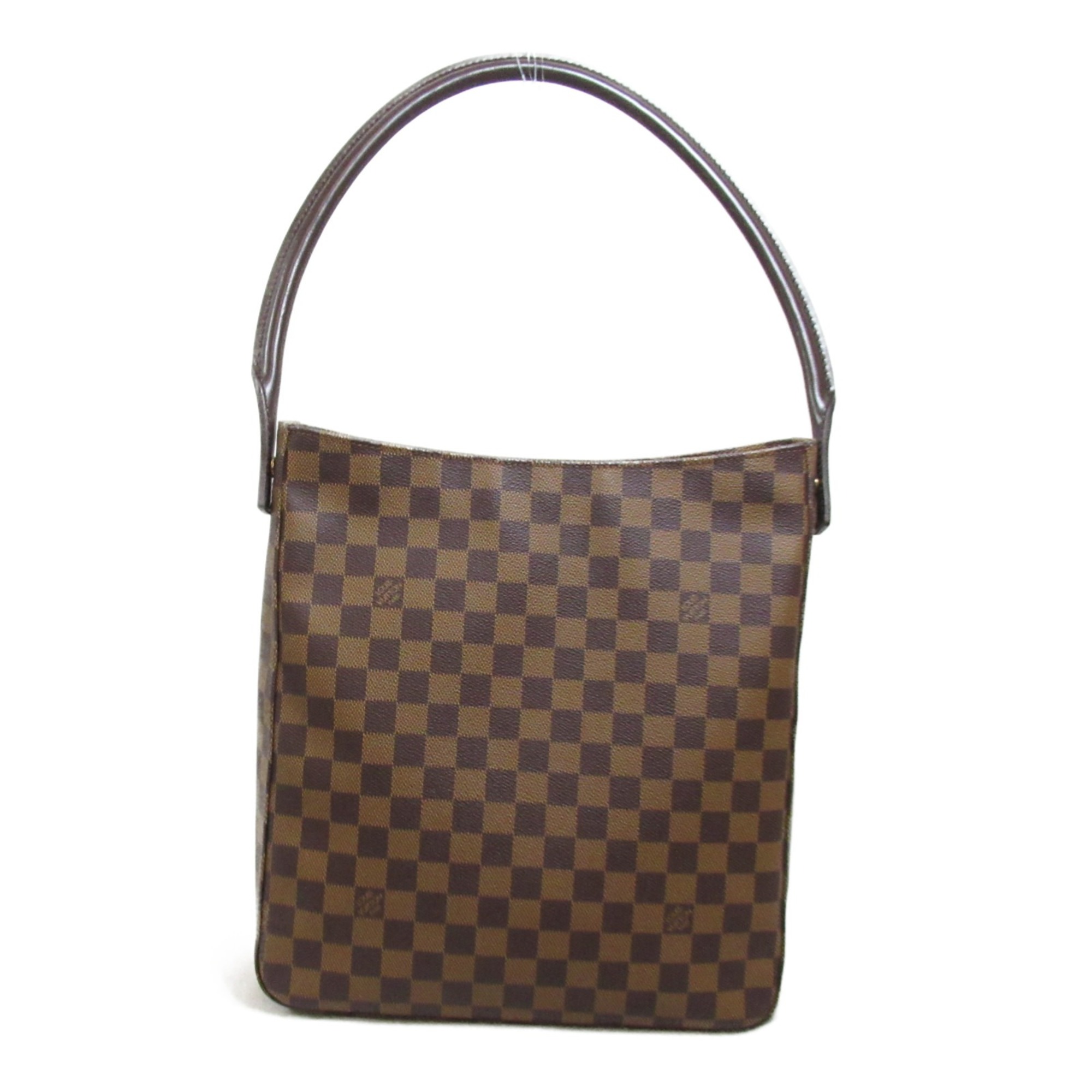 LOUIS VUITTON Looping GM Shoulder Bag Brown Damier PVC coated canvas N51144