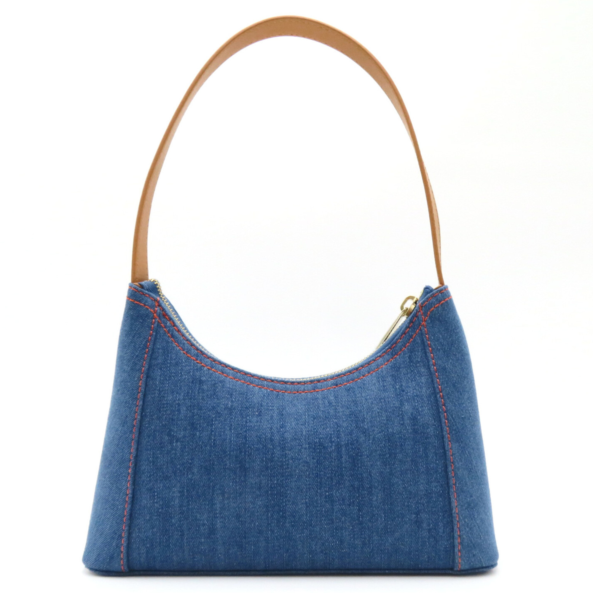 Furla Shoulder Bag Blue Brown Denim blue cotton leather WB01239BX15422676S