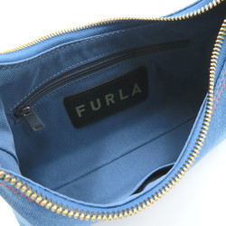 Furla Shoulder Bag Blue Brown Denim blue cotton leather WB01239BX15422676S