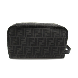 FENDI business bag Black canvas leather 7N0141