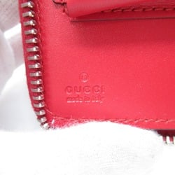 GUCCI Gucci shima travel case Red leather 395474