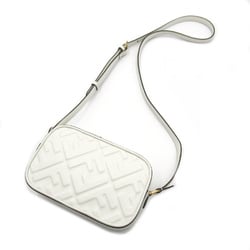 FENDI Camera Mini Shoulder Bag White leather 8BS077ANWTF0QVL