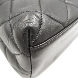 CHANEL Matelasse Handbag Black Lambskin (sheep leather)