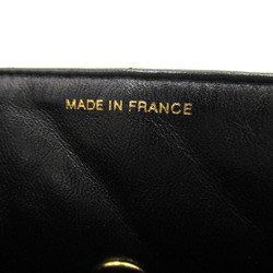 CHANEL Matelasse Handbag Black Lambskin (sheep leather)