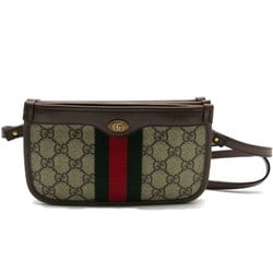 GUCCI GG Supreme Shoulder Bag Brown Beige PVC coated canvas 625753