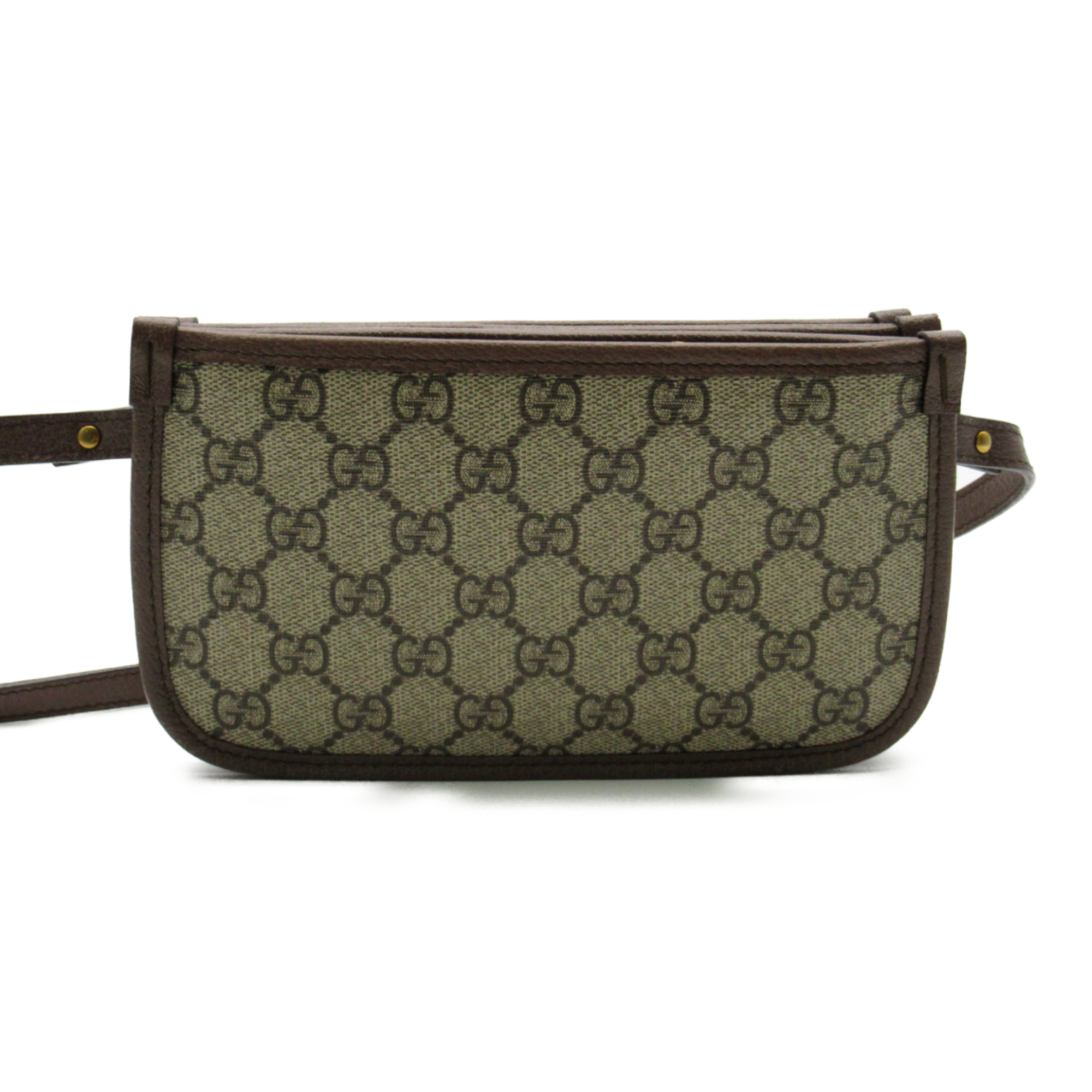 GUCCI GG Supreme Shoulder Bag Brown Beige PVC coated canvas 625753