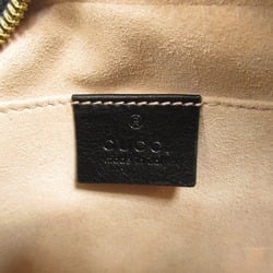 GUCCI GG Marmond Shoulder Bag Black Beige GG canvas leather 447632