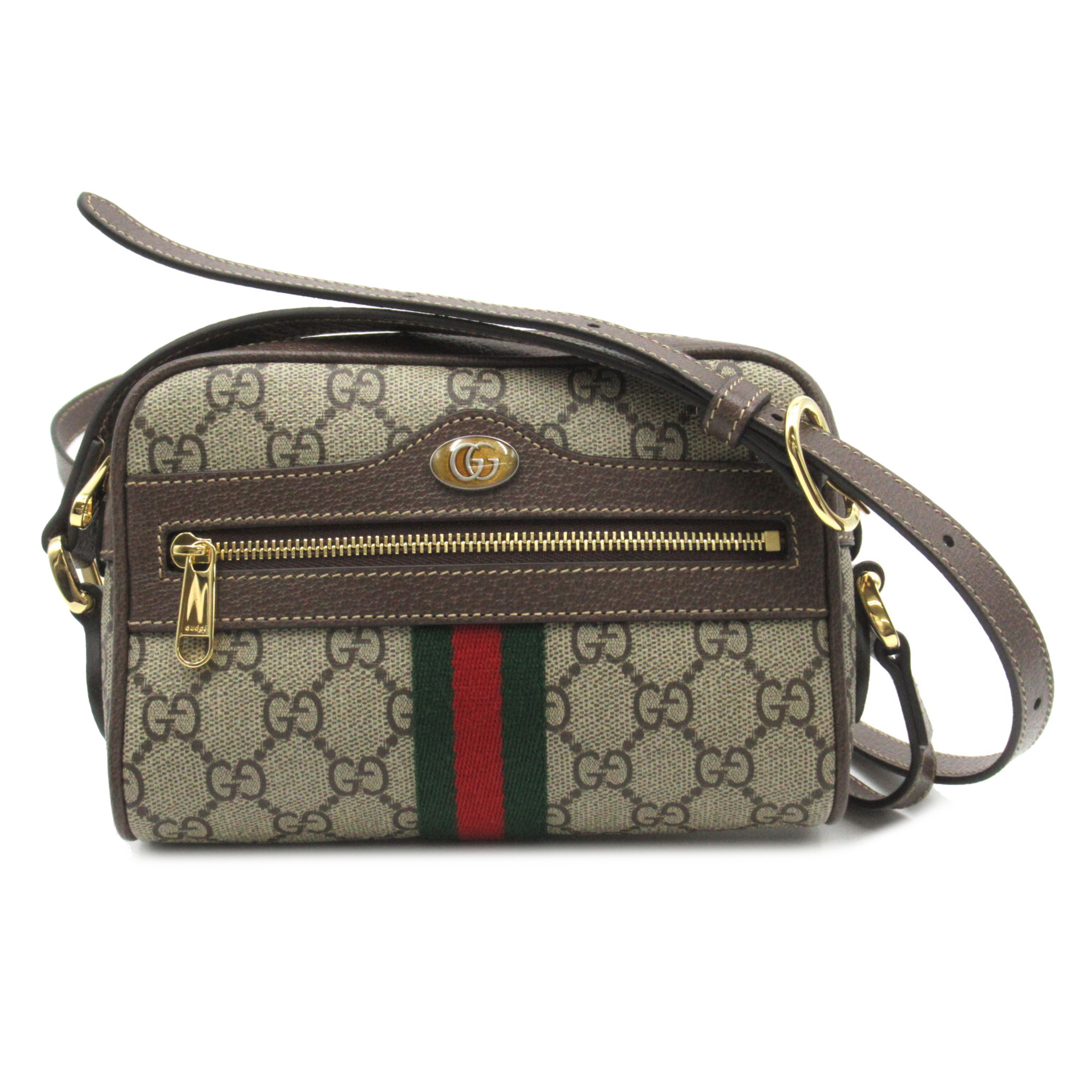 GUCCI Ophidia GG Supreme Shoulder Bag Brown Beige /Ebony PVC coated canvas 51735096IWS8745