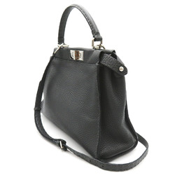 FENDI Celeria Peekaboo Gray leather