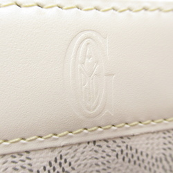 GOYARD Round long wallet White leather