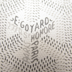 GOYARD Round long wallet White leather