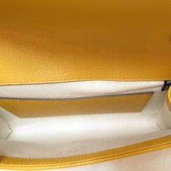 GUCCI Shoulder Bag Beige Yellow leather straw 677296