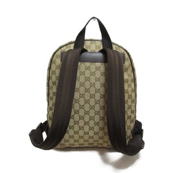 GUCCI Backpack Beige Dark brown GG canvas 449906