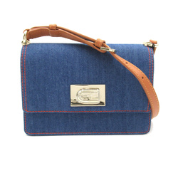 Furla Shoulder Bag Blue denim leather WB01237BX15422676S