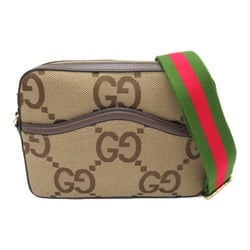 GUCCI jumbo GG messenger bag Beige Brown GG canvas 675891