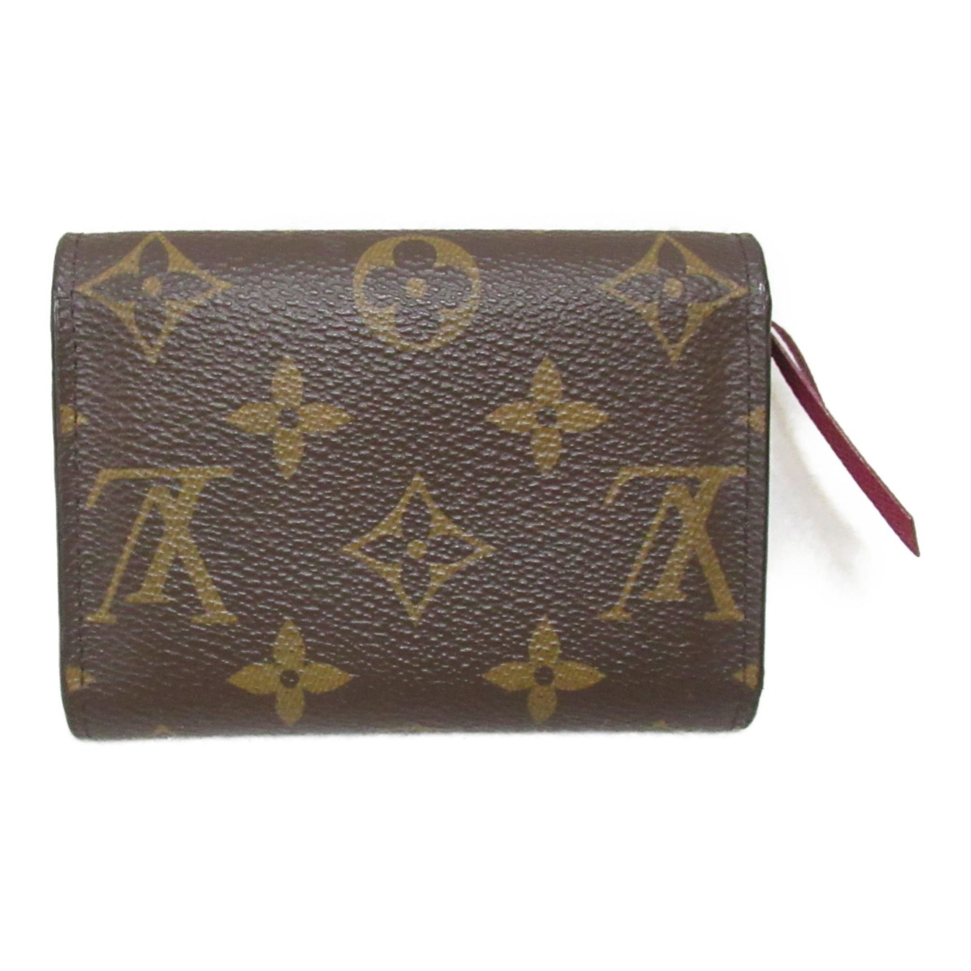 LOUIS VUITTON Porto Monnaie Rosalie coin purse Brown Fuschia Monogram PVC coated canvas M41939