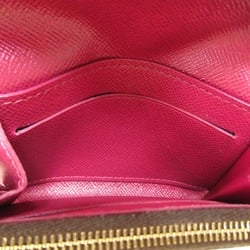 LOUIS VUITTON Porto Monnaie Rosalie coin purse Brown Fuschia Monogram PVC coated canvas M41939