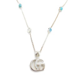 GUCCI Mother of Pearl Necklace White Silver925 Mother of pearl White