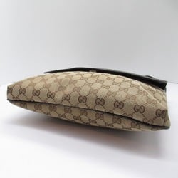 GUCCI Shoulder Bag Brown Dark brown GG canvas