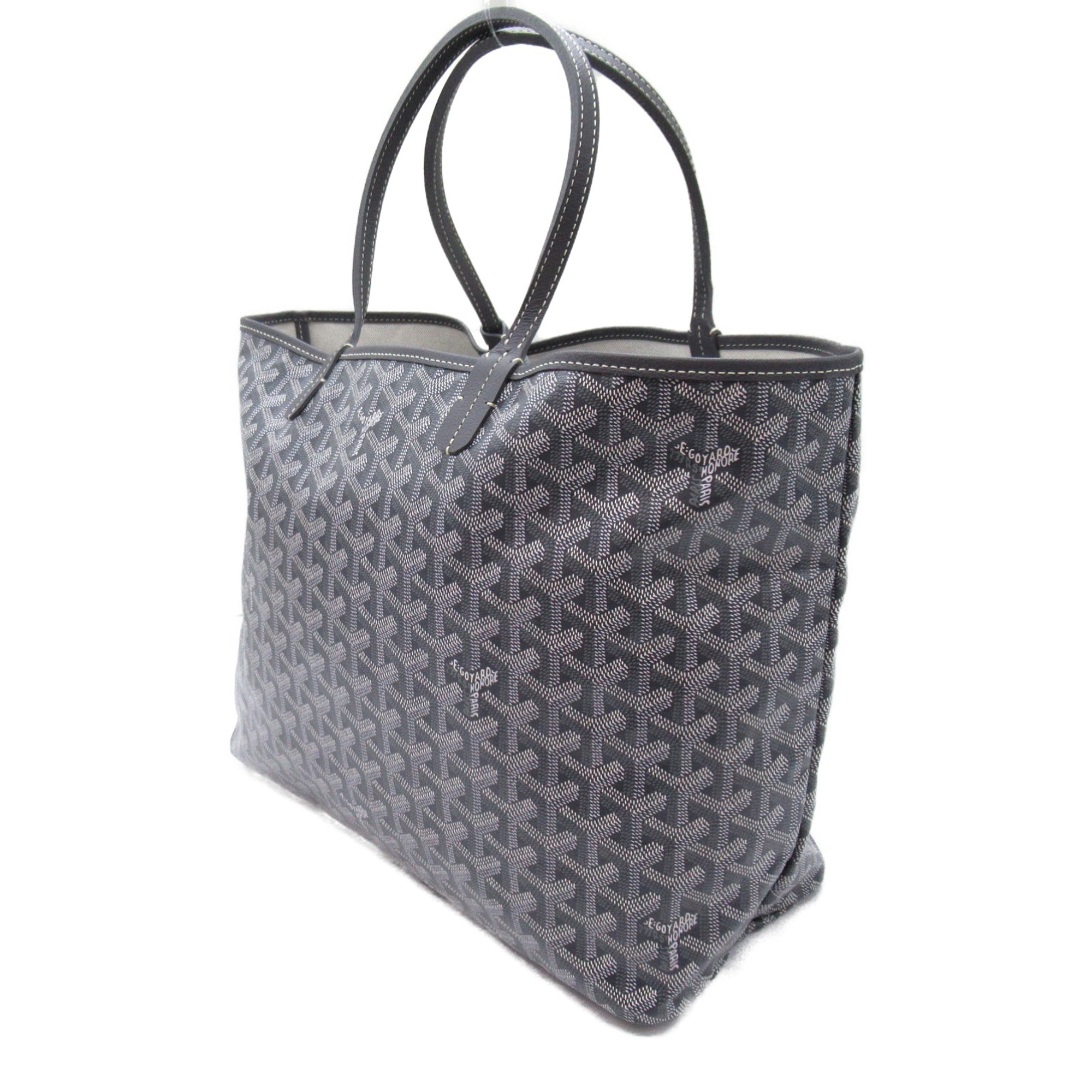 GOYARD Saint Louis PM Tote Bag Gray canvas Coated canvas MAE020243