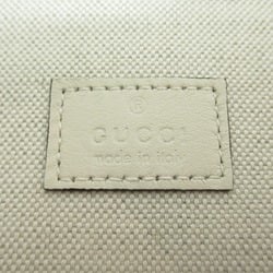 GUCCI Mini Top Handle 2way Shoulder Bag with Double G White leather 715771AAA0O9041