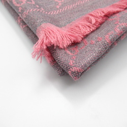 GUCCI Scarf Pink Gray wool 804376610