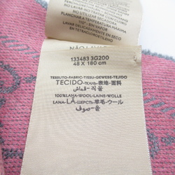 GUCCI Scarf Pink Gray wool 804376610