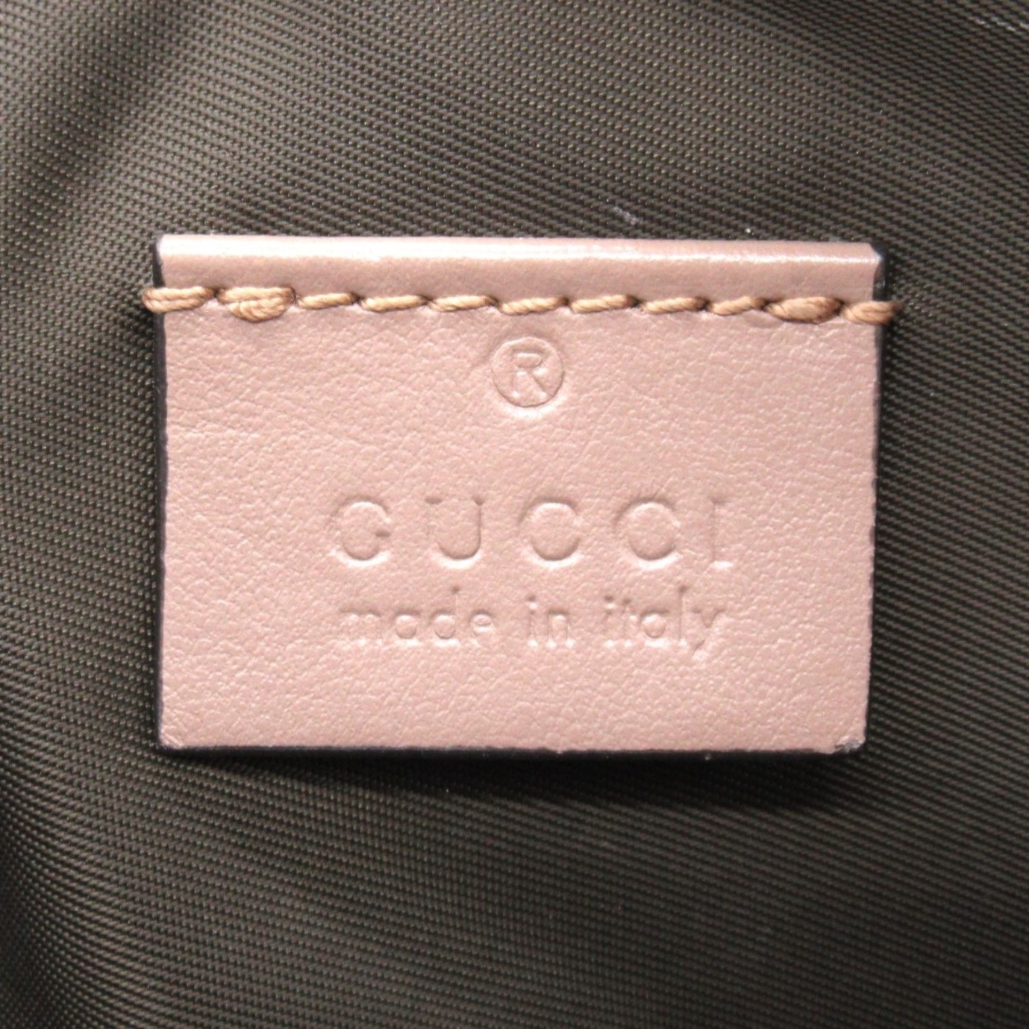 GUCCI GG Marmont Pouch Pink Pink Beige leather 625544