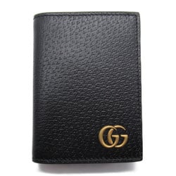 GUCCI name card holder Black leather 428737