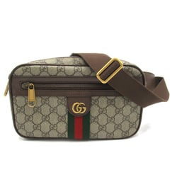 GUCCI OphidiaGG Belt Bag Brown PVC coated canvas 574796