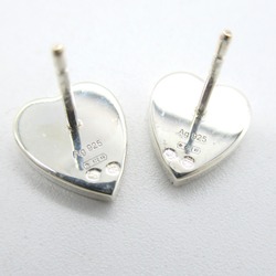 GUCCI Heart mark Pierced earrings Silver Silver925 Silver