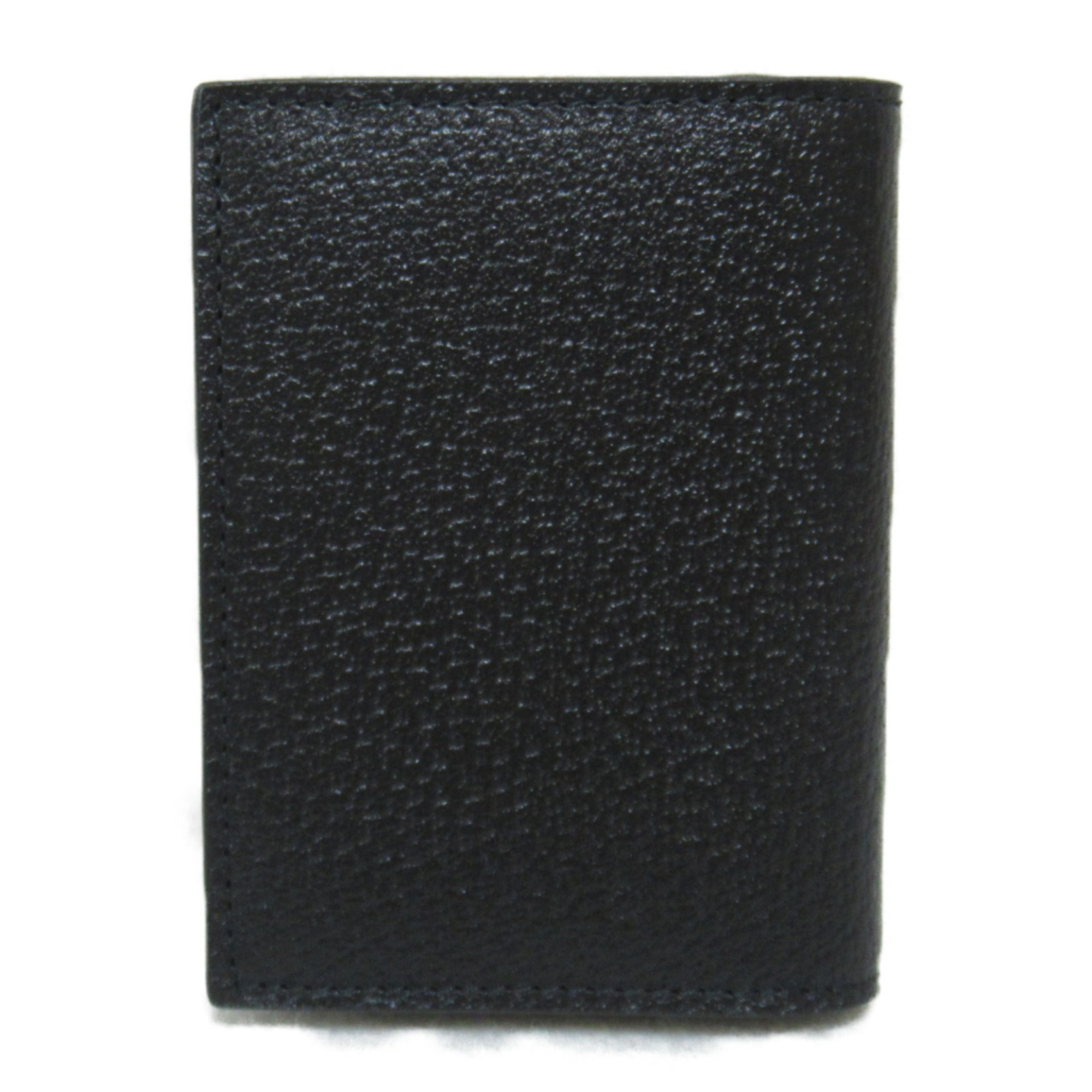 GUCCI GG Marmont business card holder Black leather 428737