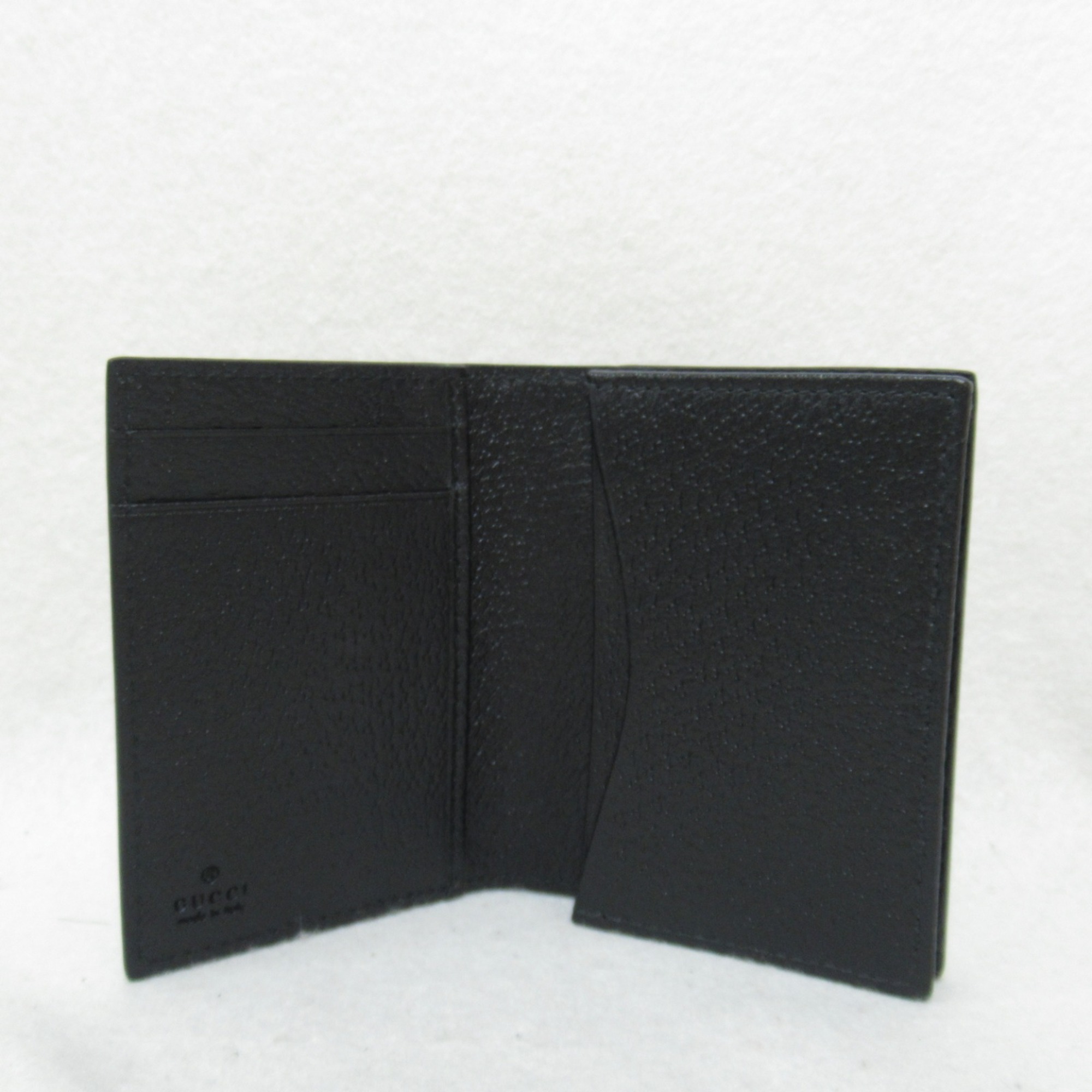 GUCCI GG Marmont business card holder Black leather 428737