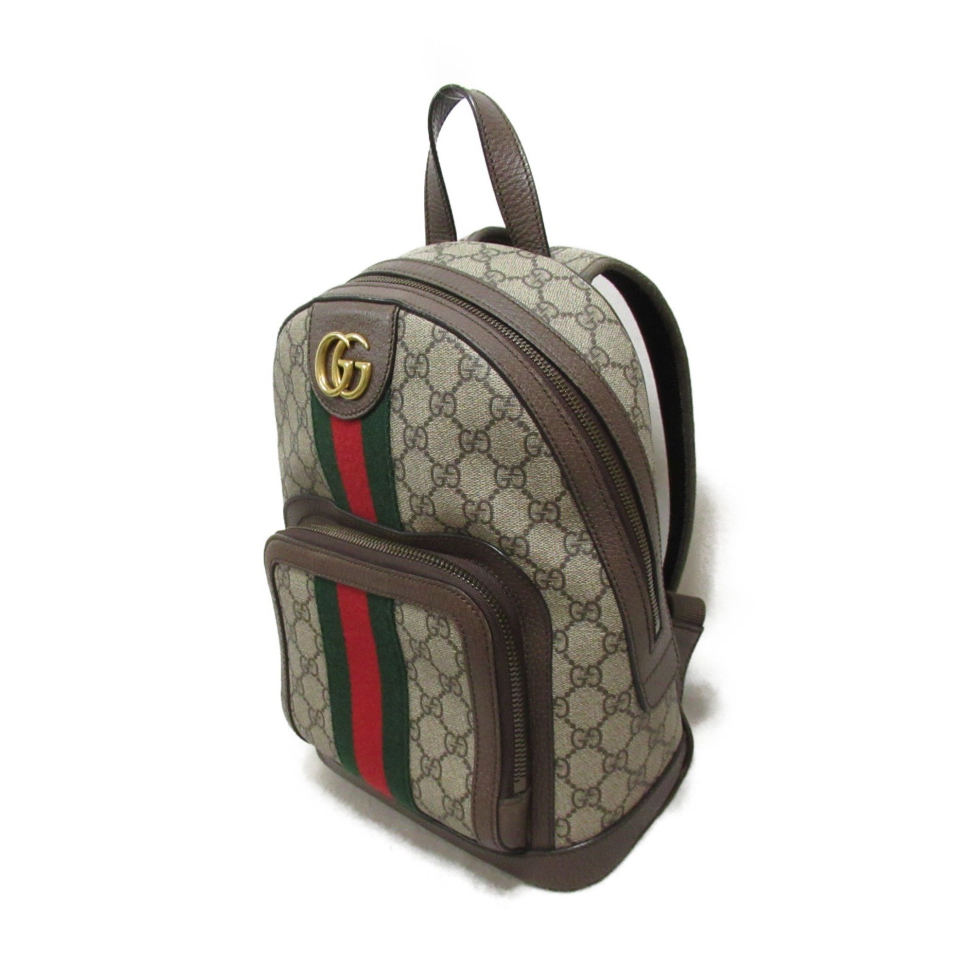 GUCCI Ophidia GG Small Backpack Rucksack Beige PVC coated canvas 547965