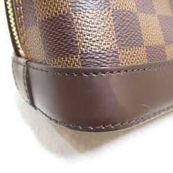 LOUIS VUITTON Alma BB 2way Shoulder Bag Brown Ebene Damier PVC coated canvas N41221