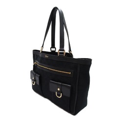 GUCCI Tote Bag Black GG canvas 146247