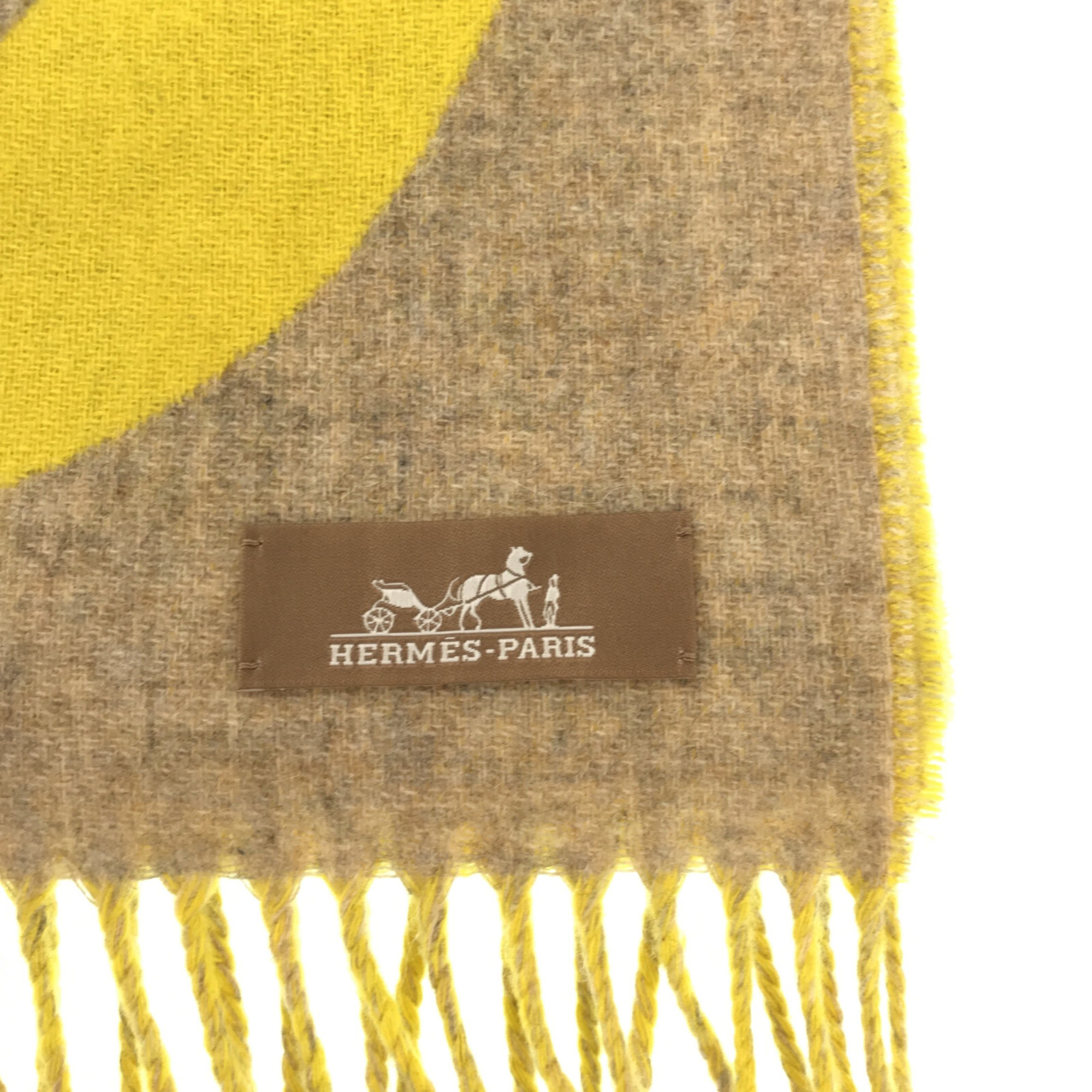 HERMES Chaine d'Ankle Fuller Yellow cashmere