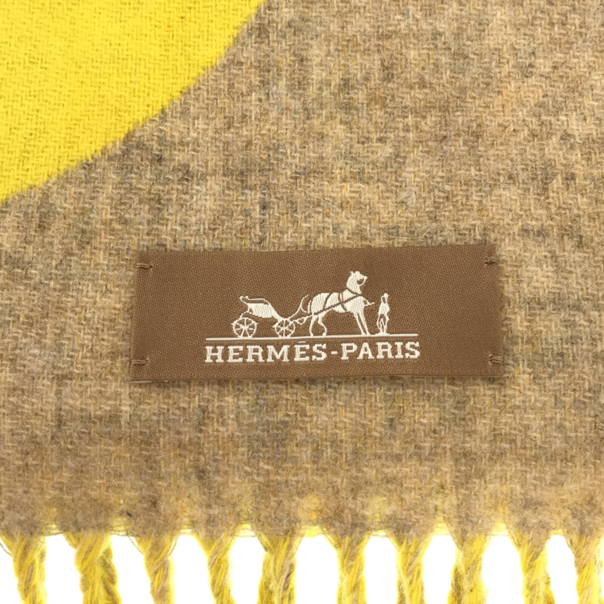 HERMES Chaine d'Ankle Fuller Yellow cashmere