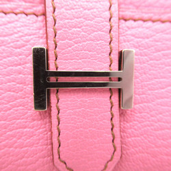 HERMES Bearn key holder 6-row Pink Shave leather