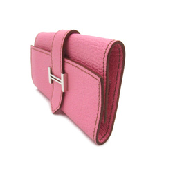 HERMES Bearn key holder 6-row Pink Shave leather