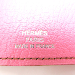 HERMES Bearn key holder 6-row Pink Shave leather